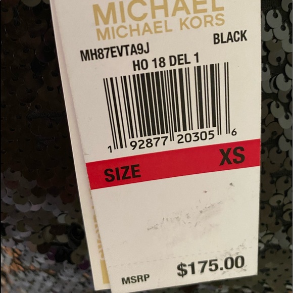 Michael Kors Women’s Midi Skirt Sequined Black - Picture 10 of 12